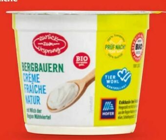 Hofer Bio Crème Fraîche Angebot
