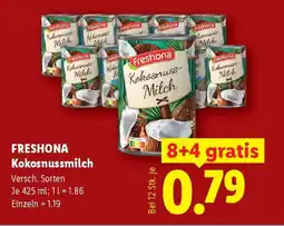 Lidl Freshona Kokosnussmilch Angebot