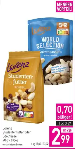 Sutterlüty Lorenz Studentenfutter oder Edelnüsse Angebot