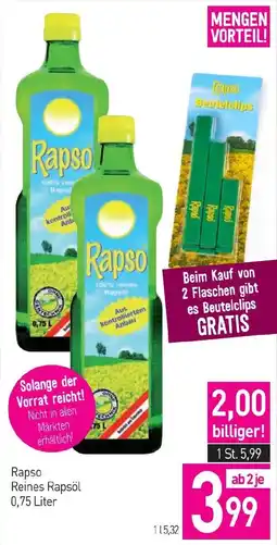 Sutterlüty Rapso Reines Rapsöl Angebot