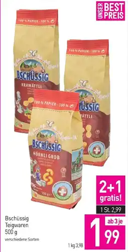 Sutterlüty Bschüssig Teigwaren Angebot