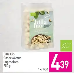 Sutterlüty Billa Bio Cashewkerne ungesalzen Angebot