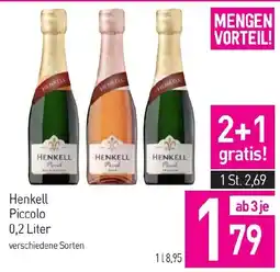 Sutterlüty Henkell Piccolo Angebot