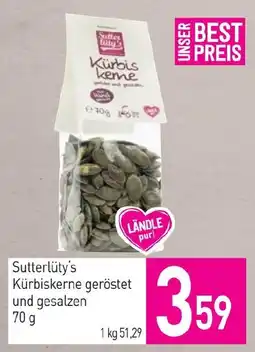 Sutterlüty Sutterlüty's Kürbiskerne geröstet und gesalzen Angebot