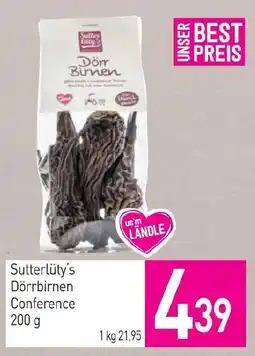 Sutterlüty Sutterlüty's Dörrbirnen Conference Angebot