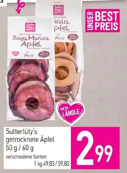 Sutterlüty Sutterlüty's getrocknete Äpfel Angebot