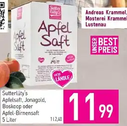 Sutterlüty Sutterlüty's Apfelsaft, Jonagold, Boskoop oder Apfel-Birnensaft Angebot
