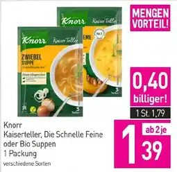Sutterlüty Knorr Kaiserteller, Die Schnelle Feine oder Bio Suppen Angebot