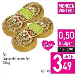 Sutterlüty Ölz Nusssschnecken 2er Angebot
