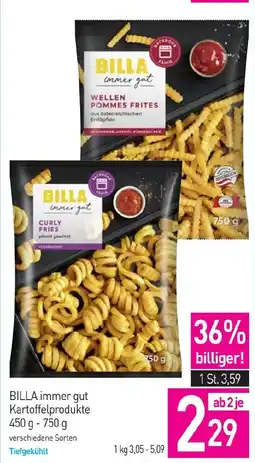 Sutterlüty BILLA immer gut Kartoffelprodukte Angebot