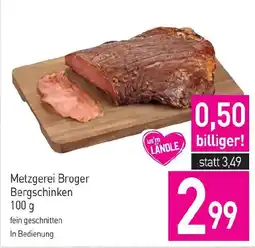 Sutterlüty Metzgerei Broger Bergschinken Angebot