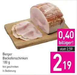 Sutterlüty Berger Backofenschinken Angebot