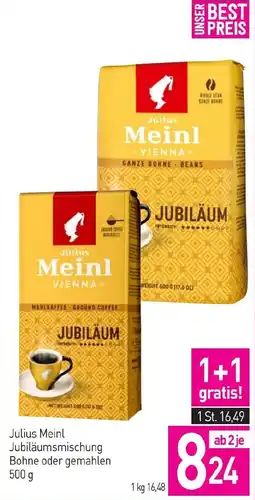Sutterlüty Julius Meinl Jubiläumsmischung Angebot