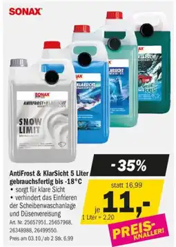 Forstinger SONAX AntiFrost & KlarSicht Angebot