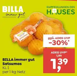 ADEG BILLA immer gut Satsumas Angebot