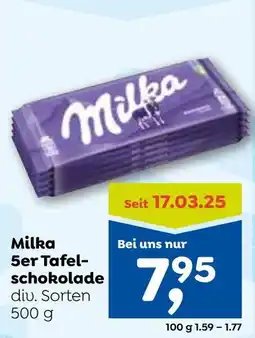 ADEG Milka 5er Tafelschokolade Angebot