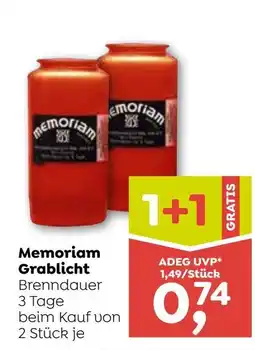 ADEG Memoriam Grablicht Angebot