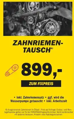Forstinger Zahnriementausch Angebot