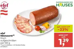 ADEG efef Käsewurst Angebot