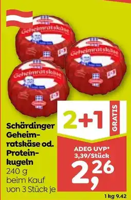ADEG Schärdinger Geheimratskäse od. Protein-kugeln Angebot