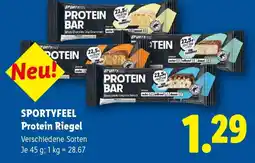 Lidl SPORTYFEEL Protein Riegel Angebot