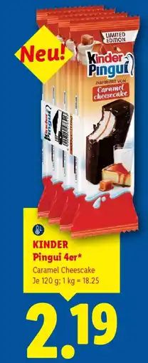 Lidl KINDER Pingui 4er Angebot