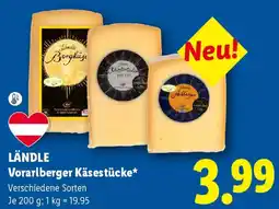 Lidl LÄNDLE Vorarlberger Käsestücke Angebot