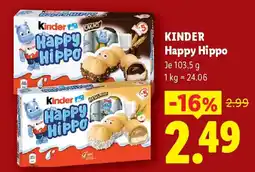 Lidl KINDER Happy Hippo Angebot