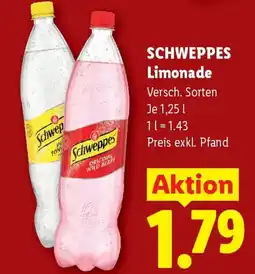 Lidl SCHWEPPES Limonade Angebot