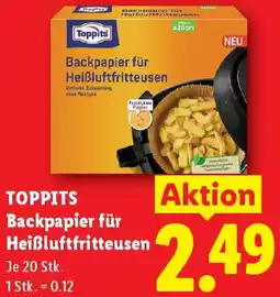 Lidl TOPPITS Backpapier für Heißluftfritteusen Angebot