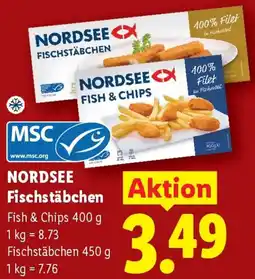 Lidl NORDSEE Fischstäbchen Angebot