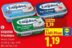 Lidl EXQUISA Frischkäse Angebot