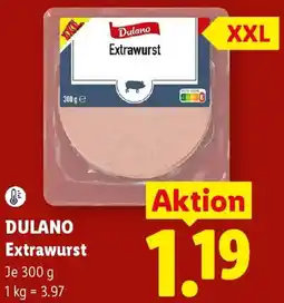 Lidl DULANO Extrawurst Angebot