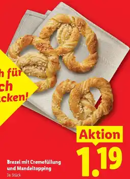 Lidl Brezel mit Cremefüllung und Mandeltopping Angebot