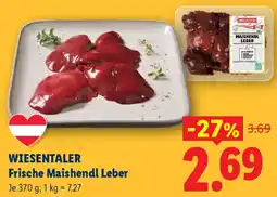 Lidl WIESENTALER Frische Maishendl Leber Angebot