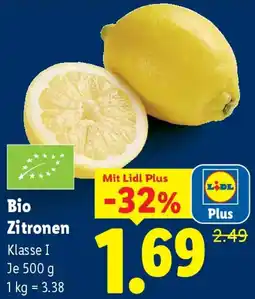Lidl Bio Zitronen Angebot