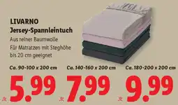 Lidl LIVARNO Jersey-Spannleintuch Angebot
