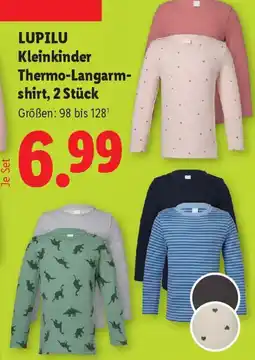 Lidl LUPILU Kleinkinder Thermo-Langarmshirt Angebot