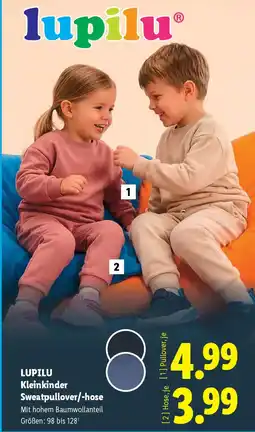 Lidl LUPILU Kleinkinder Sweatpullover/-hose Angebot