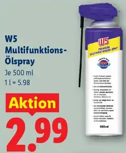 Lidl W5 Multifunktions Ölspray Angebot