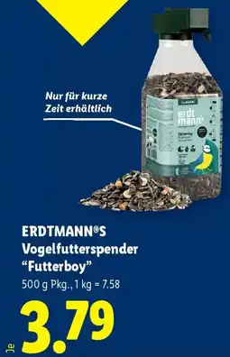 Lidl ERDTMANN'S Vogelfutterspender "Futterboy" Angebot