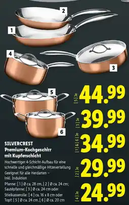 Lidl SILVERCREST Premium-Kochgeschirr mit Kupferschicht Angebot
