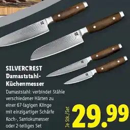 Lidl SILVERCREST Damaststahl Küchenmesser Angebot