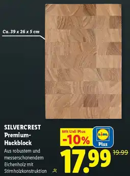 Lidl SILVERCREST Premium Hackblock Angebot