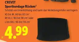 Lidl CRIVIT Sportbandage Rücken Angebot