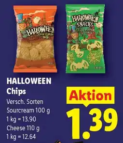 Lidl Halloween Chips Angebot