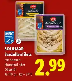 Lidl Sol&Mar Sardellenfilets Angebot