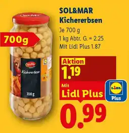 Lidl Sol&Mar Kichererbsen Angebot