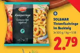 Lidl SOL&MAR Tintenfischringe im Backteig Angebot