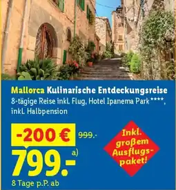 Lidl Mallorca Kulinarische Entdeckungsreise Angebot